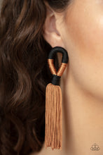 Load image into Gallery viewer, Moroccan Mambo - Brown Post Earrings