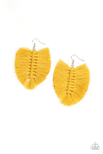 Load image into Gallery viewer, Knotted Native - Yellow Earrings