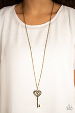 Load image into Gallery viewer, Unlock My Heart - Brass Necklace