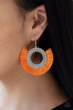 Load image into Gallery viewer, Fringe Fanatic - Orange Earrings