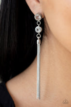 Load image into Gallery viewer, Tassel Twinkle - White Post Earrings