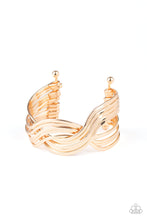 Load image into Gallery viewer, Curvaceous Curves - Gold Bracelet