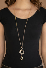Load image into Gallery viewer, Bubbly Bauble - Gold Lanyard
