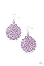 Load image into Gallery viewer, Floral Affair - Purple Earrings