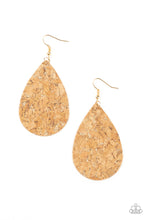Load image into Gallery viewer, CORK It Over - Gold Earrings