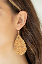 Load image into Gallery viewer, CORK It Over - Gold Earrings