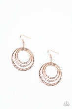 Load image into Gallery viewer, Metallic Ruffle - Rose Gold Earrings