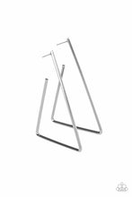 Load image into Gallery viewer, Go Ahead and TRI - Silver Hoop Earrings