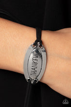Load image into Gallery viewer, Thankful Tidings - Black Bracelet DO NOT SELL