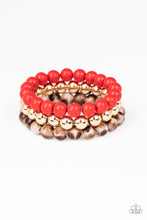 Load image into Gallery viewer, Courageously Couture - Red Set of Bracelets