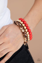 Load image into Gallery viewer, Courageously Couture - Red Set of Bracelets