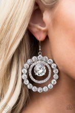 Load image into Gallery viewer, Glitzy Gamble - White Earrings