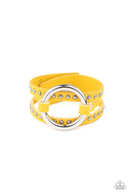 Load image into Gallery viewer, Studded Statement-Maker - Yellow Bracelet