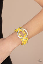 Load image into Gallery viewer, Studded Statement-Maker - Yellow Bracelet