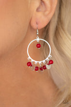 Load image into Gallery viewer, Bubbly Buoyancy - Red Earrings