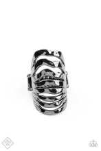 Load image into Gallery viewer, Sound Waves - Black Gunmetal Ring