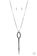 Load image into Gallery viewer, Head OVAL Heels - Purple Necklace