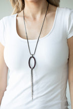 Load image into Gallery viewer, Head OVAL Heels - Purple Necklace