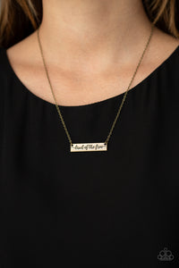 Land Of The Free - Brass Necklace