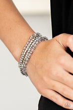 Load image into Gallery viewer, Crystal Crush - Silver Set of Bracelets