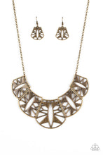 Load image into Gallery viewer, Statement Status - Brass Necklace
