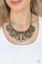 Load image into Gallery viewer, Statement Status - Brass Necklace