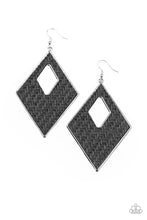 Load image into Gallery viewer, Woven Wanderer - Black Earrings