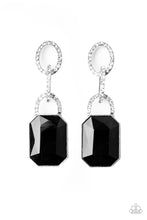 Load image into Gallery viewer, Superstar Status - Black Post Earrings