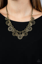 Load image into Gallery viewer, Meadow Masquerade - Brass Necklace