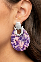 Load image into Gallery viewer, HAUTE Flash - Purple Post Earrings