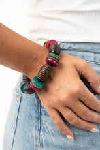 Load image into Gallery viewer, Caribbean Castaway - Multicolor Stretchy Bracelet