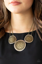 Load image into Gallery viewer, Gladiator Glam - Brass (Mixed Metals) Necklace