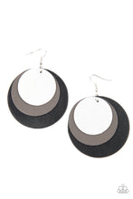 Load image into Gallery viewer, LEATHER Forecast - Black Earrings
