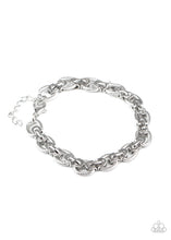 Load image into Gallery viewer, Gridiron Grunge - Silver Bracelet
