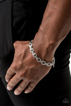 Load image into Gallery viewer, Gridiron Grunge - Silver Bracelet