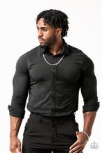 Load image into Gallery viewer, Grit and Gridiron - Silver Necklace
