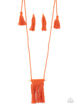 Load image into Gallery viewer, Between You and MACRAME - Orange Necklace
