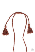 Load image into Gallery viewer, Macramé Mantra - Brown Necklace