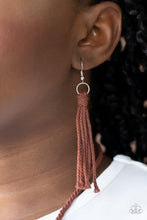 Load image into Gallery viewer, Macramé Mantra - Brown Necklace