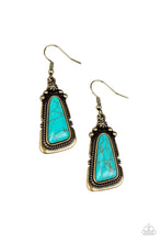 Load image into Gallery viewer, Sahara Solitude - Brass Earrings