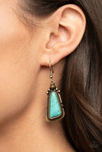 Load image into Gallery viewer, Sahara Solitude - Brass Earrings
