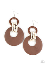 Load image into Gallery viewer, Beach Day Drama - Brown Earrings