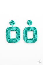 Load image into Gallery viewer, Beaded Bella - Blue Post Earrings