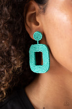 Load image into Gallery viewer, Beaded Bella - Blue Post Earrings