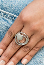 Load image into Gallery viewer, Edgy Eclipse - Silver Ring