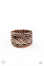 Load image into Gallery viewer, Slanted Shimmer - Copper Ring