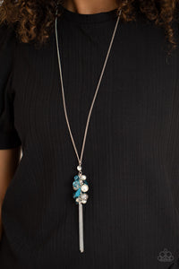 Party Girl Glow - Blue Necklace