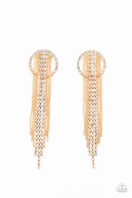 Dazzle by Default - Gold Post Earrings