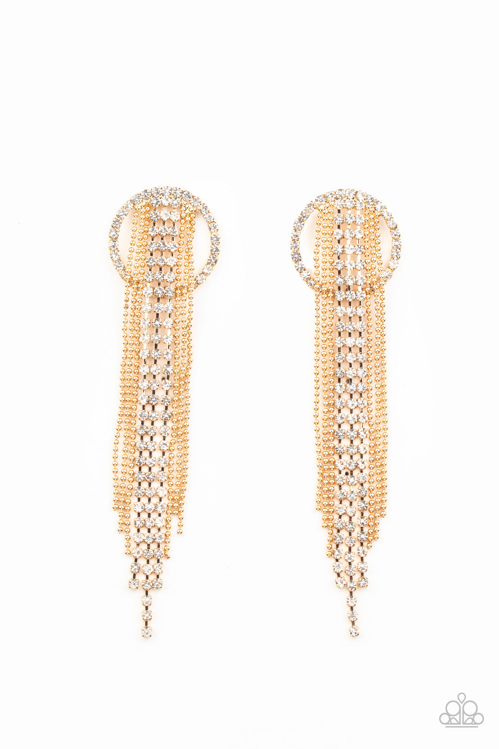 Dazzle by Default - Gold Post Earrings