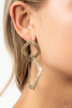 Load image into Gallery viewer, Scrap Yard - Brass Post Earrings